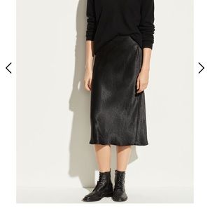 Vince - Satin Midi Skirt